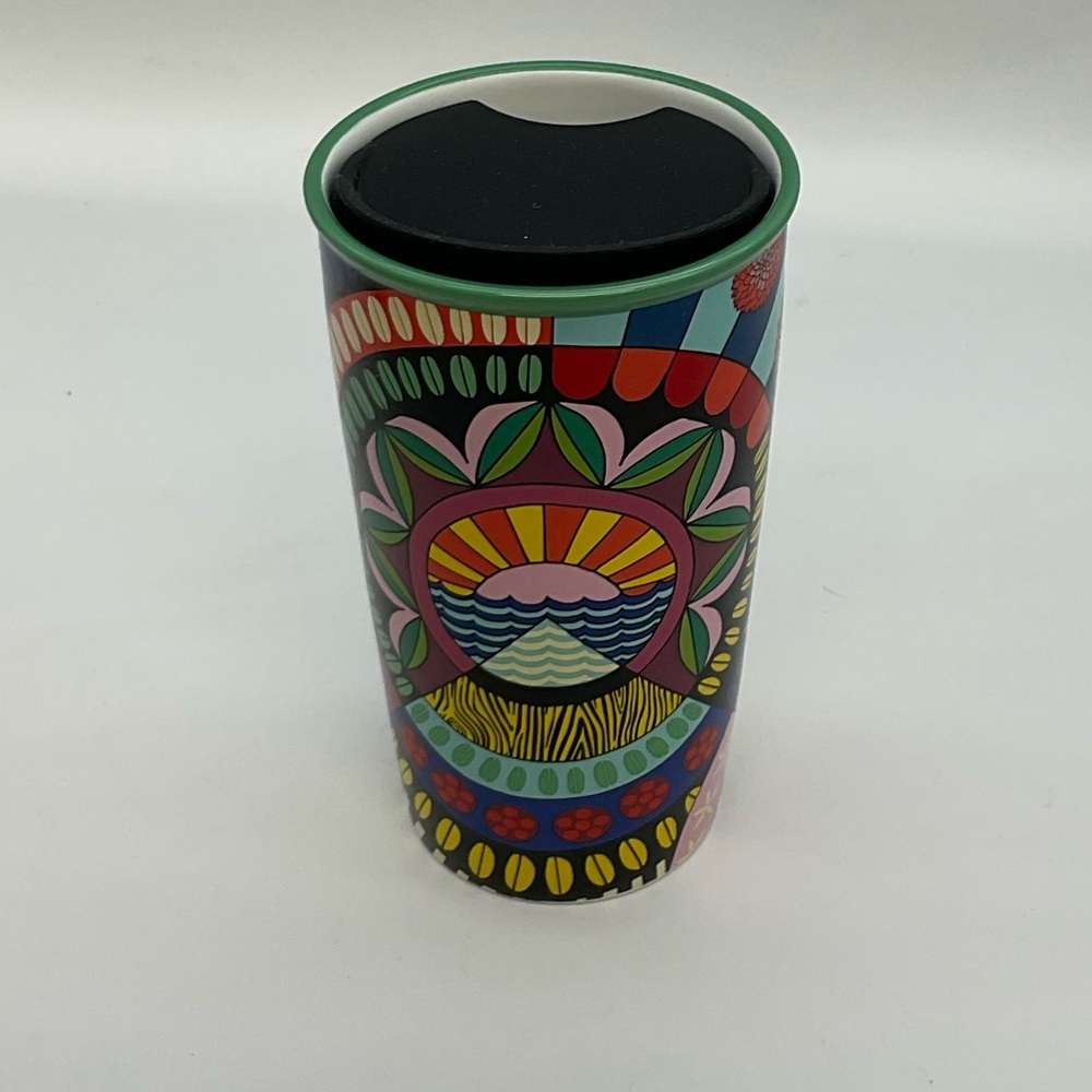 Starbucks Jessie & Kathy Limited Edition Ceramic 12 OZ Travel Tumbler